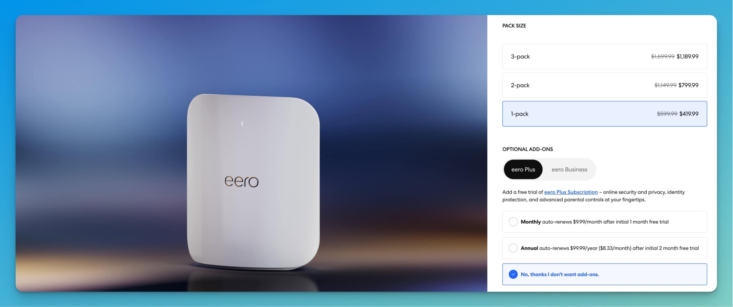 eero max 7 screenshot